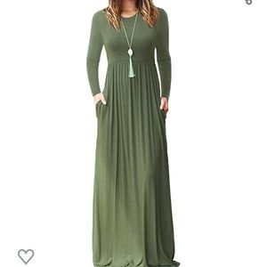Women's Long Sleeve Maxi Dress